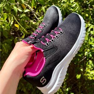 Skechers Girls Slip On Athletic Sneakers
